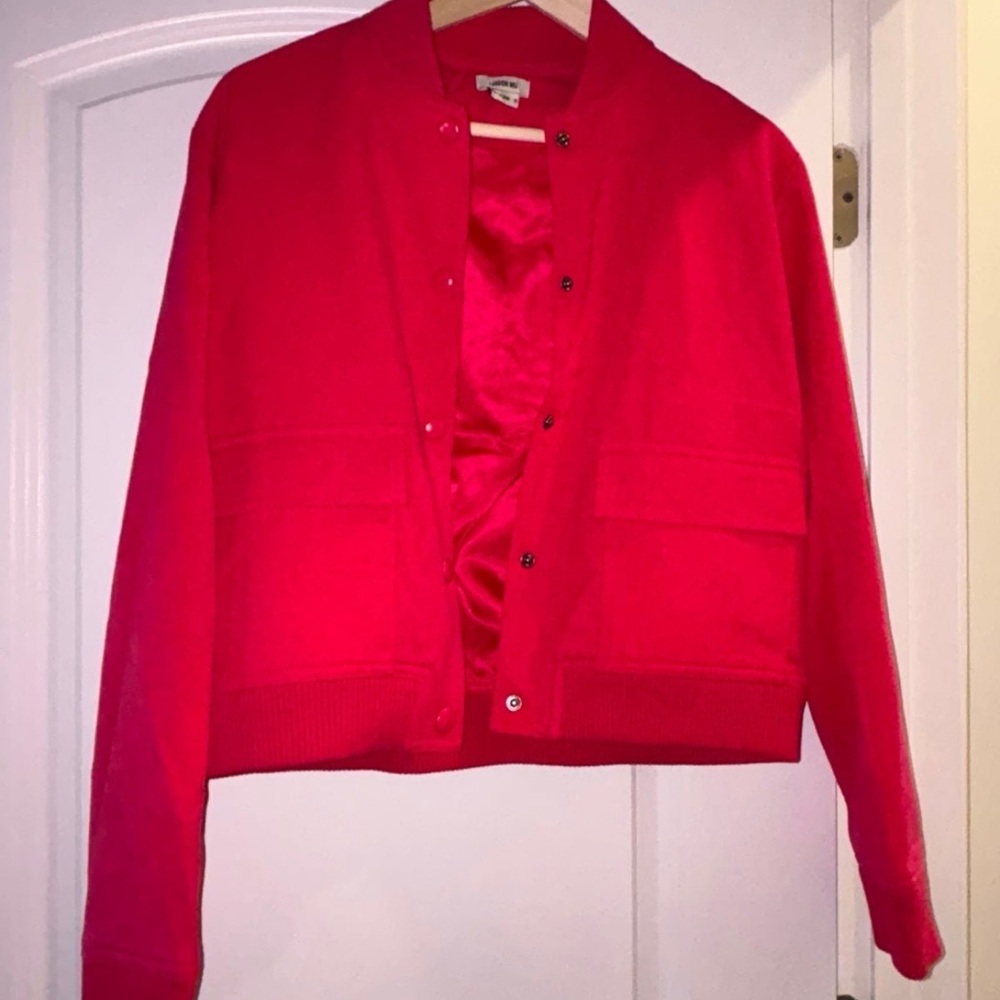 Jason Wu Barbie Pink Moto Jacket Medium NWT